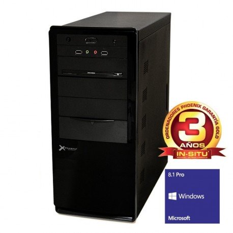 ORDENADOR DE OFICINA PHOENIX OBERON PRO INTEL CORE I5 8GB DDR3 1600 1TB RW W8.1PRO